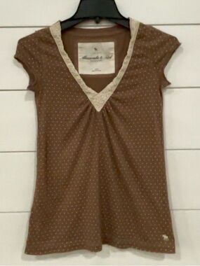 Abercrombie & Fitch Women's Top with Lace Trim